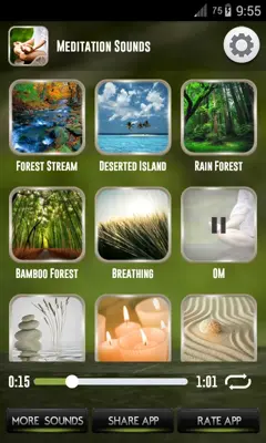 Meditation Sounds android App screenshot 3